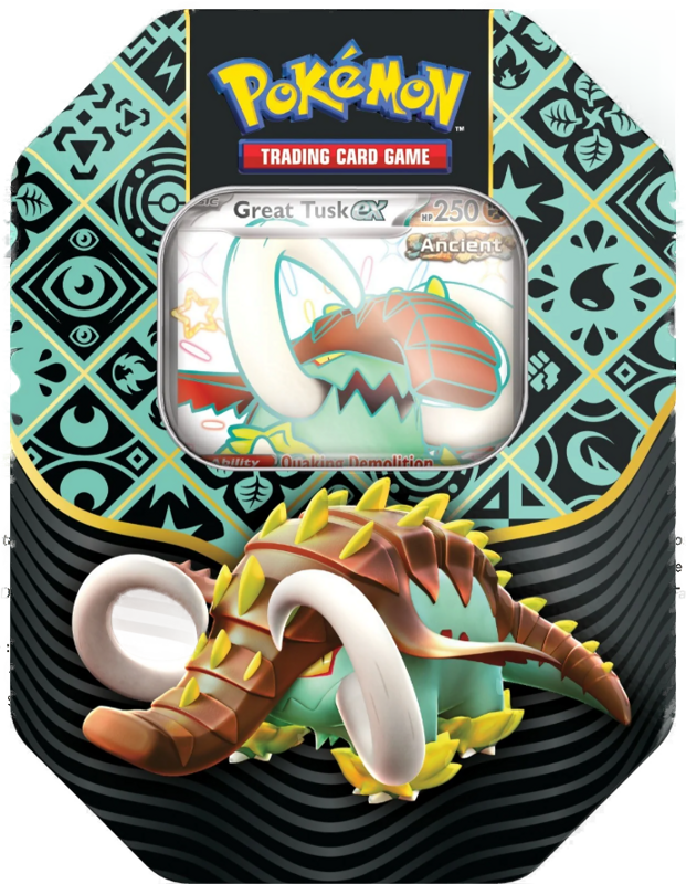 Pokémon TCG: Paldean Fates EX Tin Shiny Iron Treads EX