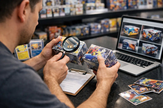 Hur identifierar man äkta Pokemon boxar?