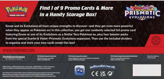 Pokemon Scarlet & Violet: Prismatic Evolutions Surprise Box (4 Pack)